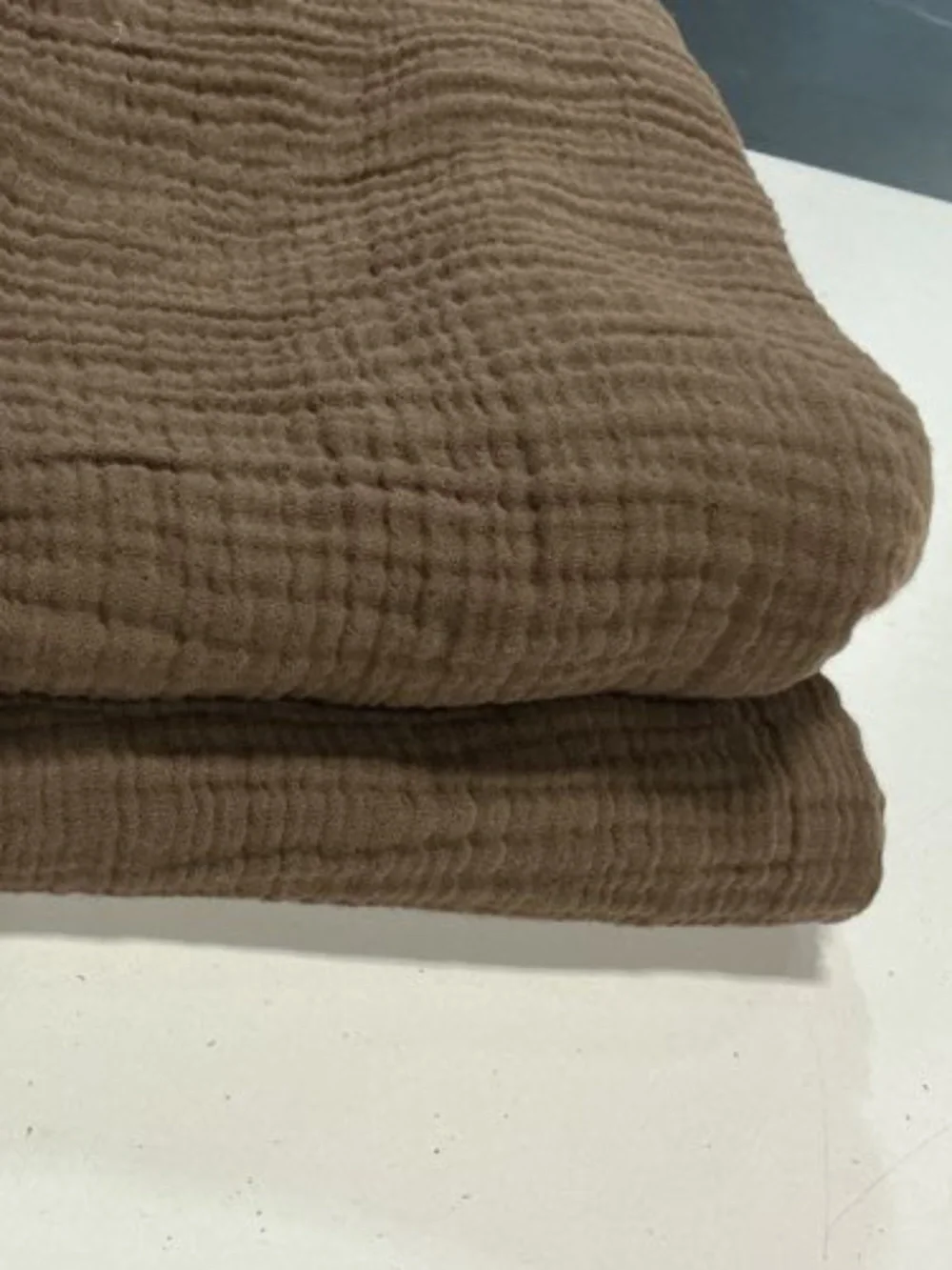 New Organic Cotton Gauze Sham Set King brown chocolate
